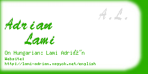 adrian lami business card